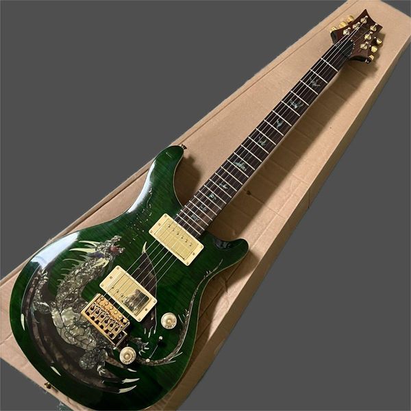 

factory custom new prs electric guitar professional green dragon 6 strings