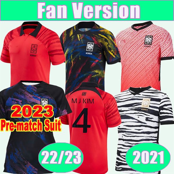 

2023 korea mens soccer jerseys national team pre-match suit 22 23 u j hwang i b hwang c h kwon h c hwang h m son home away goalkeeper footba, Black;yellow