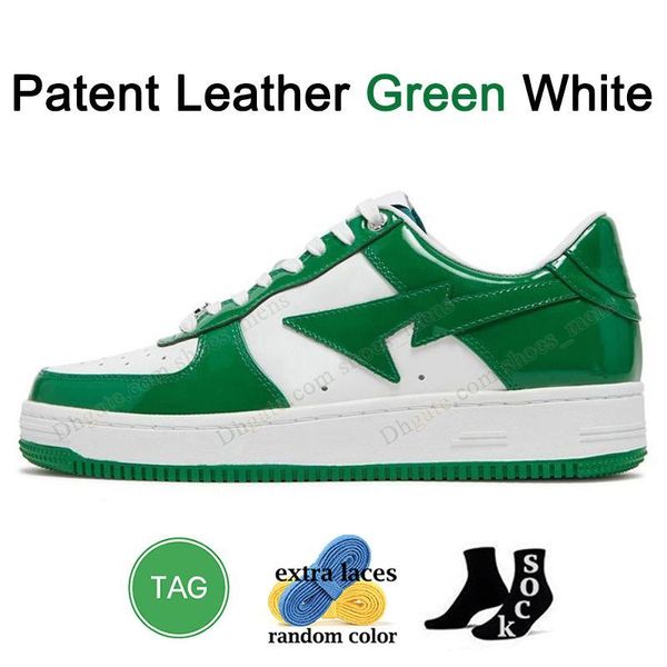 A28 Patent Leather Green White