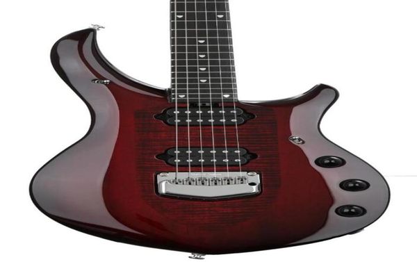 

custom 6 strings john petrucci majesty monarchy royal red electric guitar black hardware 2 humbucking pickups2202752