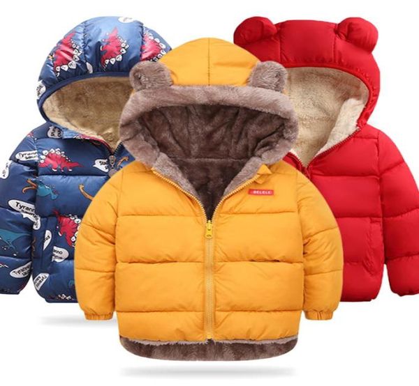 

baby 2020 autumn winter girls kids warm hooded outerwear for boys jacket coat children clothes c10123034480, Blue;gray