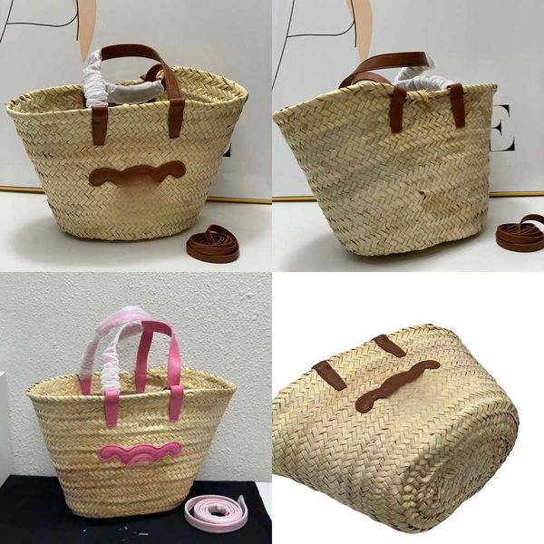 

triumphal bag style casual handheld palm grass woven vegetable basket canvas beach bag