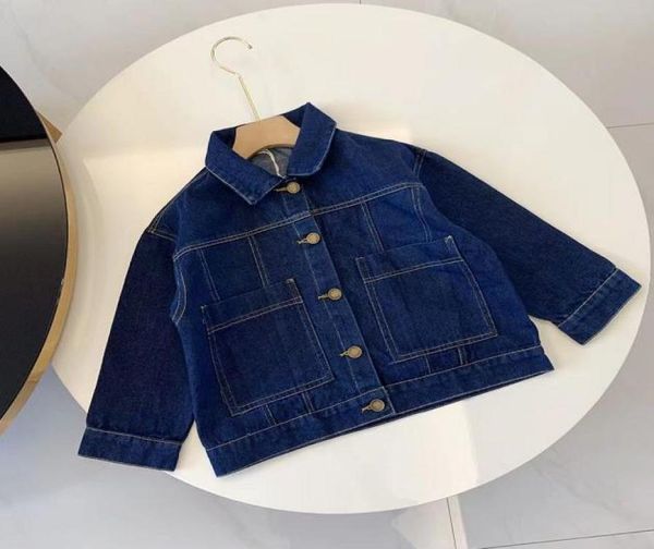 

a020 new spring autumn baby boys jeans bib baby girls children overalls jacket5928540, Blue
