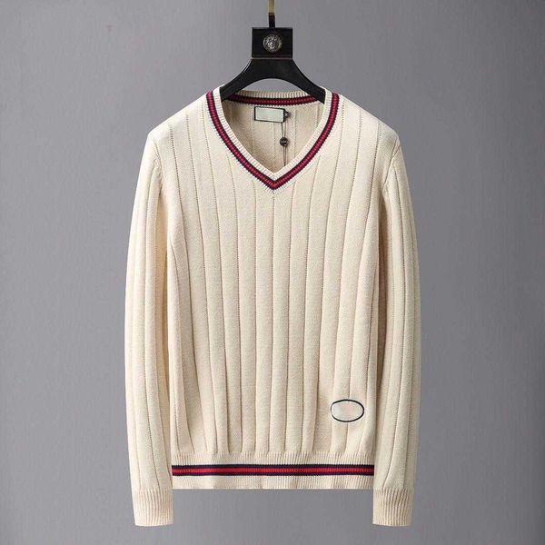 

winter wool knitwear mens sweaters designer sweater men women pullovers warm undercoat tb classic embroidery kint shirt 8899, White;black