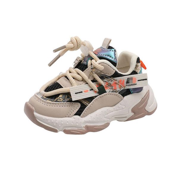 

kids athletic childrens shoes baby sneakers boys girls footwear running sports children spring and autumn boy casual girl fashion 7881500, Black