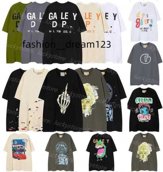 

galleryse depts t shirts mens women designer t-shirts galleryes depts cottons man s casual shirt luxurys clothing street shorts sleeve clot, White;black