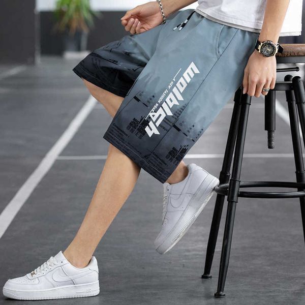 

summer men's shorts casual loose and trendy, White;black