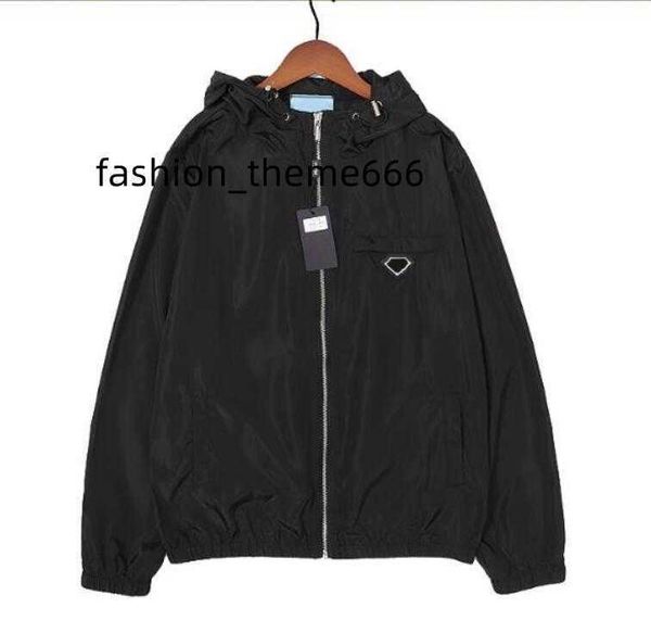

2023new designer men's jacket men's jackets high-end triangle paste decoration women's sai dress hat luxury large size, Black;brown