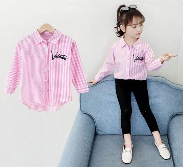 

girl shirt long sleeve 2020 new summer children039s striped shirt korean version of the foreign baby girl on the upper clothes 5287982, White;black