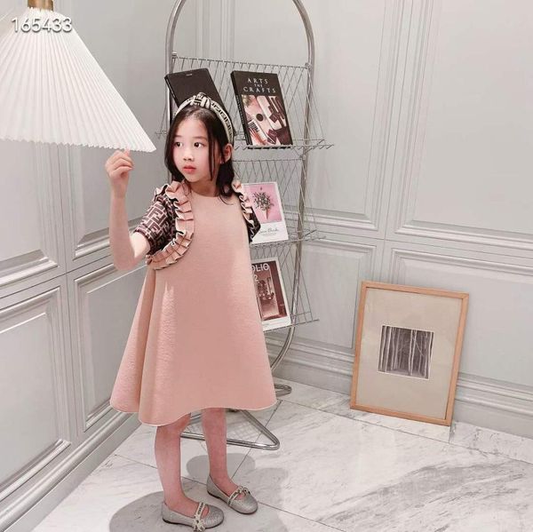 

baby girl clothe brown kid flower dress winter toddler child clothing sets 100150 cm boutique girls party dresses 20225067762, Red;yellow