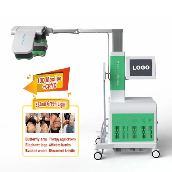 

10d laser body shape machine laser slim ems rf body slimming cryo machine 2 in 1 10d slimming laser machine, Black