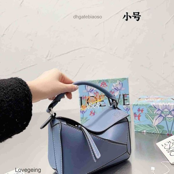

lloew puzzles bags 2023 designer cowhide bag spliced capacity small 20cm leather single one shoulder crossbody handbags mini evwl