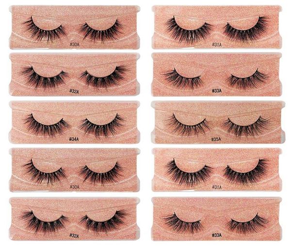 

faux mink hair 1 pair false eyelashes natural long curl supply2328947