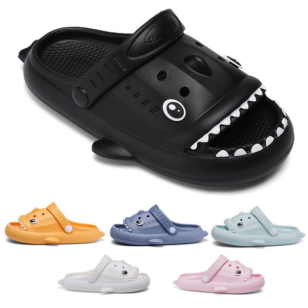 

sandals children shark slipper men women black white pink grey orange blue womens mens waterproof shoes