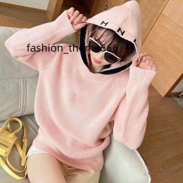 

2021ss autumn/winter women's sweaters designer hoodie knitted cc letter embroidery temperament high-end fashions fashion soft 3 color, White;black