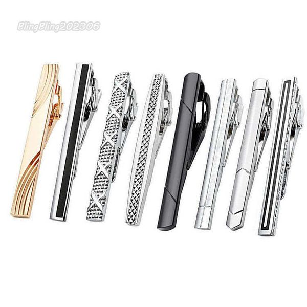 

stripe arrow cross tie clips shirts business suits gold ties bar clasps fashion jewelry for men gift necktie pin clasp, Silver
