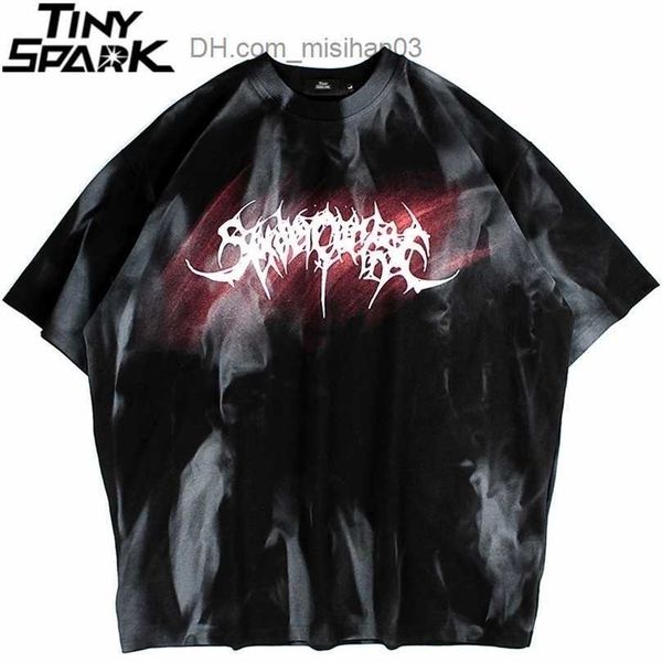 

men's t-shirts hip hop streetwear tshirt men harajuku graphic print t-shirt summer short sleeve tees cotton loose tees black z230705, White;black