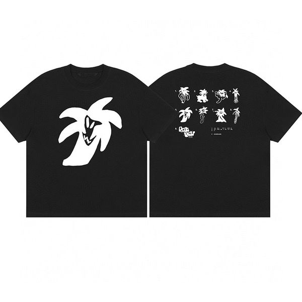 

fashion designer brand angel t-shirts palm da uomo t-shirt palmity united t-shirt loose mens and womens classic wear letter short sleeve tee, White;black