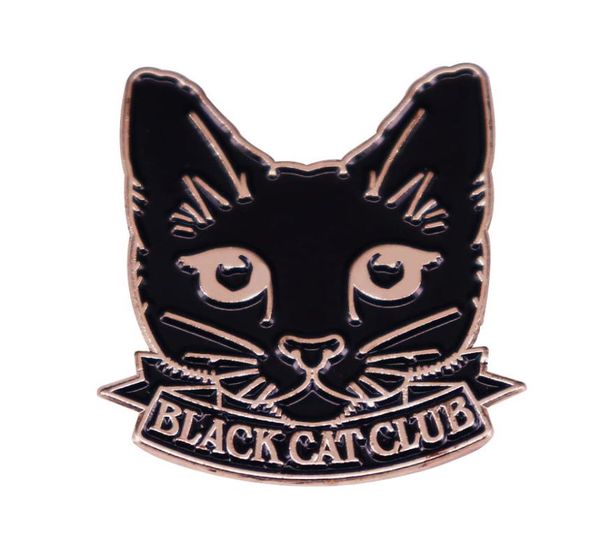 

black cat club enamel pin012345678910111213143124116, Blue
