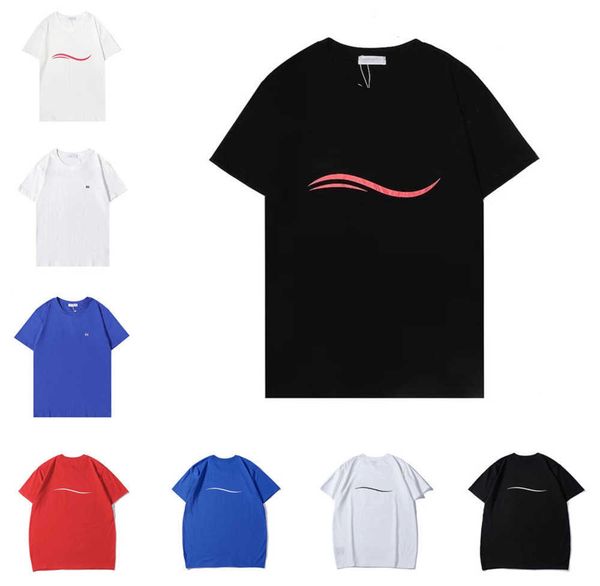 

23ss designer t shirt summer short sleeve waves tee men women lovers luxury t-shirts fashion senior pure cotton size s-2xl, White;black