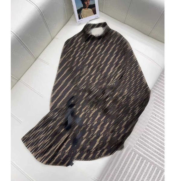 

23ss summer dresses women dress womens designer clothing double f lapel long sleeve lace-up shirt dress womens clothing a1, Black;gray