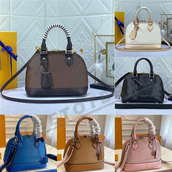 

alma bb bag pm shell bag designer handbag luxury fashion embossing leather women shoulder bags ladies casual crossbody black blue purse wate