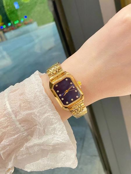 

highquality womens fashion casual quartz watch ladi watch 23mm square dial all stainless steel ladies watch faction watch ladies watches mon, Slivery;brown