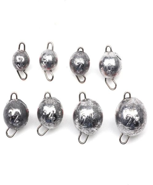 

rompin 5pcs fishing lead sinker weight 3g28g sinker hook connector quick release casting fishing sinker bullet fishing tackle7583724
