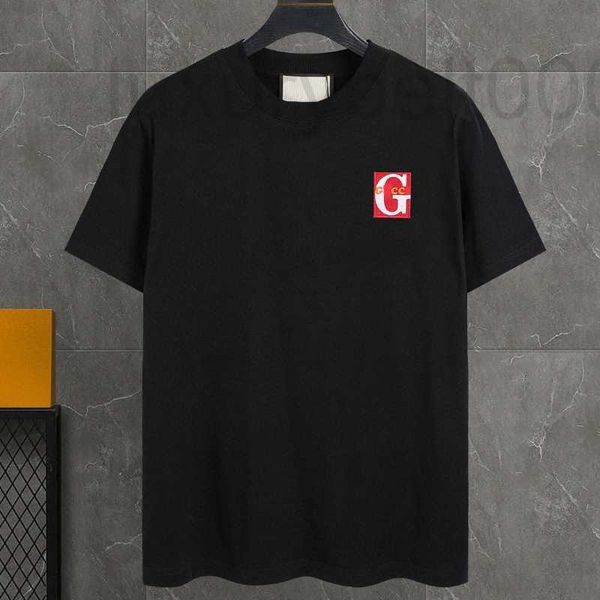 

men's t-shirts designer badge embroidered short sleeved t-shirt os loose fitting men's women's n8oj, White;black