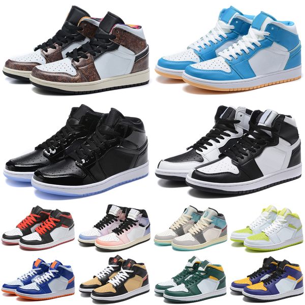 

mens 1 high og 1s basketball shoes lost and found skyline men sneakers university blue se space jam patent bred gorge green dark mocha starf