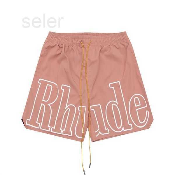 

designer shorts rhude summer fashion beach pants men street wear red blue black purple mens short cortez cargo us siize:s-xl 2 iuml, White;black