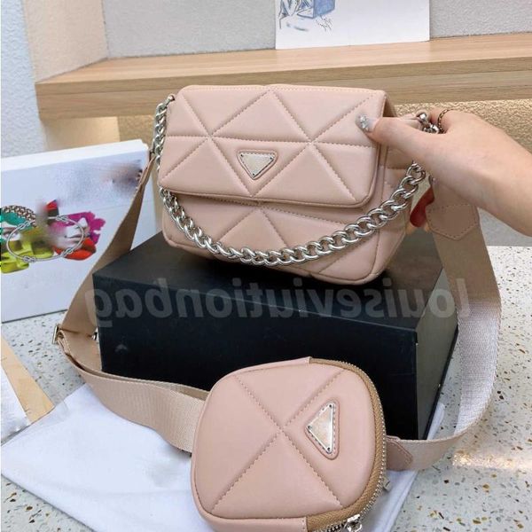 

designer 3piece re edition prad bag wholesale luxurys handbag womens mens wallet bag fashion crossbody woman purse clutch triangle tote shou
