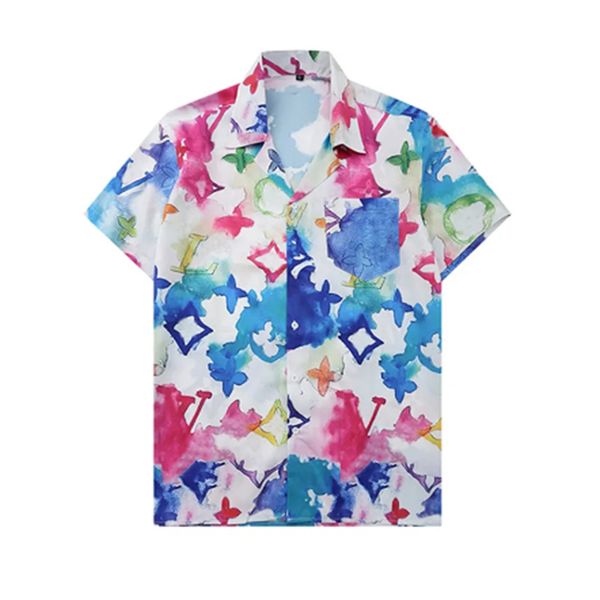 

mens fashion flower tiger print shirts casual button down short sleeve hawaiian shirt suits summer beach designer dress shirts, White;black