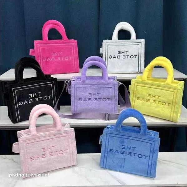 

designer bag winter plush tote bag brand bags handbags women y220715