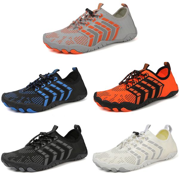 

2023 rapid drainage beach casual shoes breathable men white black gray bule orange sneakers for all terrains leisure