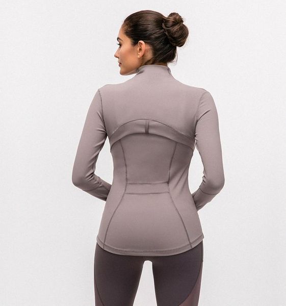 

-46 zipper yoga women pocket sports jacket long sleeve gym sport coat slim atheltics clothing womens 8568606