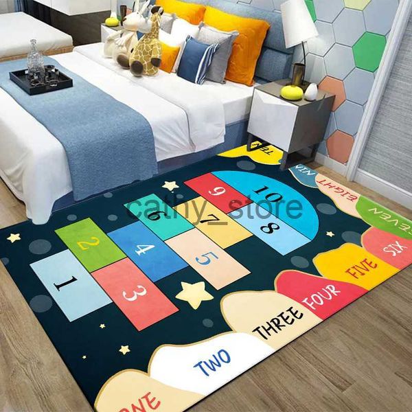 

mats kids hopscotch carpet floor mat kindergarten early education jumping lattice mat game flying chess mat car cartoon carpet x0704