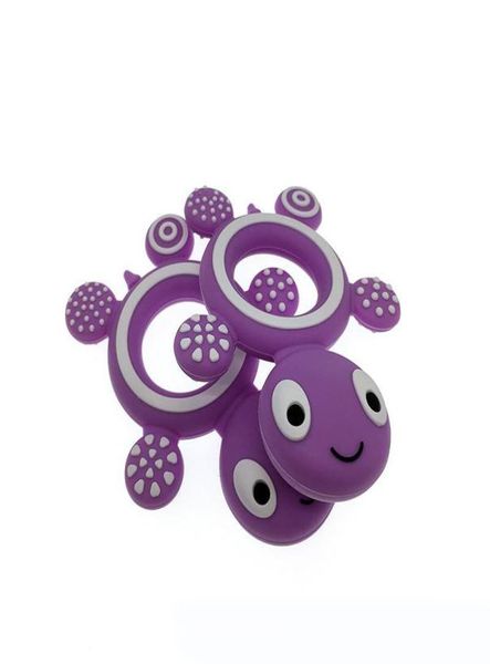 

whole silicone teether safety tortoise baby kids food grade silicone soother teether teething turtle chewable pacifier toy9347233