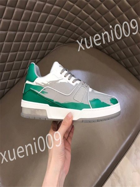 

new luxurys designer men women casual shoe triple white black sneakers gomma leather trainer printed platform trainers shoes wd230602
