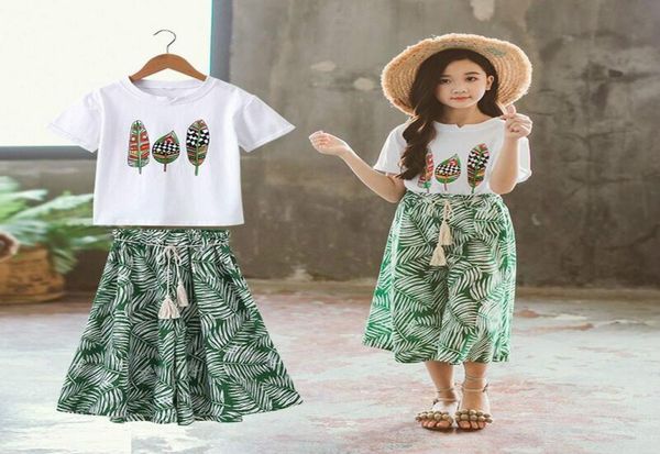 

summer girls clothes sets baby girl short sleeve shirt horts suits kids clothing printed children039s clothes2521746, White