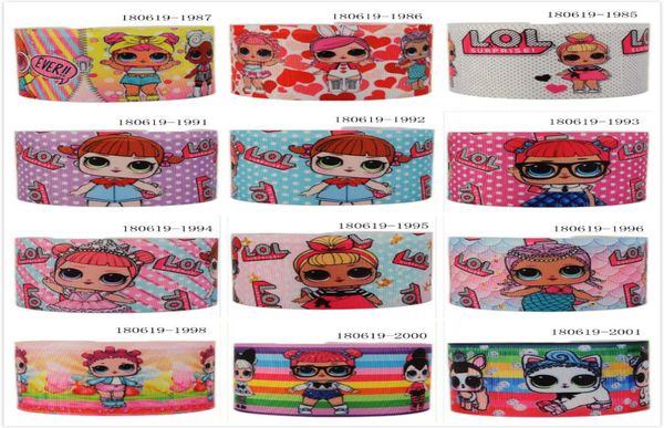 

303903975mm lolloli printed grosgrain ribbon girl ribbon cartoon character4326085, Pink;blue