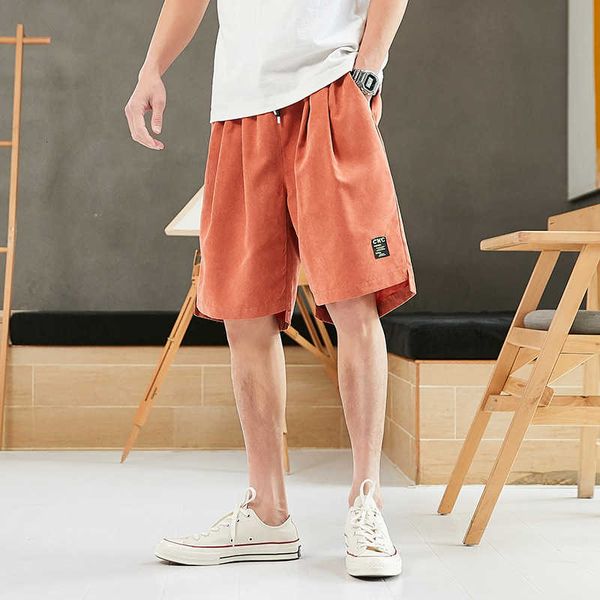 

shorts men's summer thin casual pants loose crop large middle, White;black