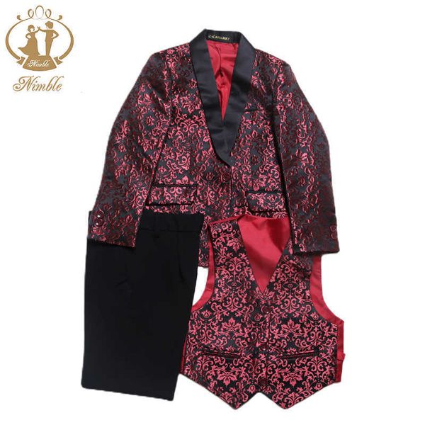 

suits spring autumn formal new kids wedding blazer baby boys suit children party host costume coat vest pants 3pcs wholesale clothinghkd2307, Black