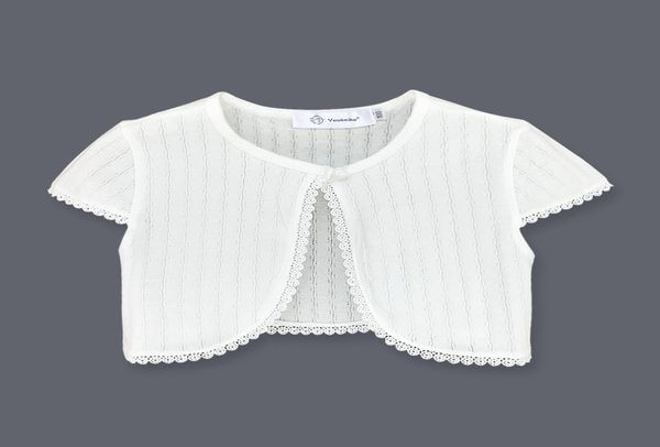 

new kids bolero children short sleeves cotton shrug summer girls cardigan fashion short jacket girls clothing9907303, Blue;gray