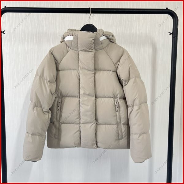 

classic womens designer white badge down jacket autumn and winter puffer coat outerwear causal warm thickened parkas designers womans coats, Black