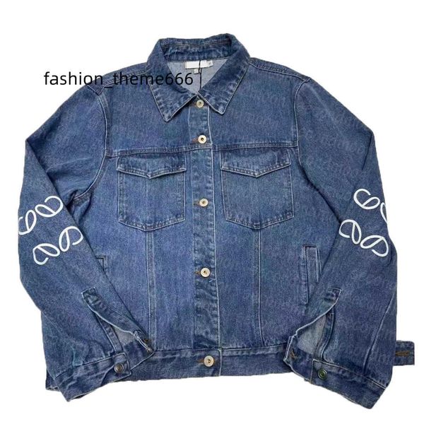 

women summer light jacket vintage denim jackets letter print designer coat woman long sleeve outerwear, Black;brown