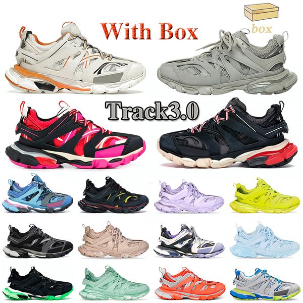 

2023 luxury brand fashion mens womens casual designer shoes triple white black sneakers tess.s. gomma leather trainer nylon printed platform