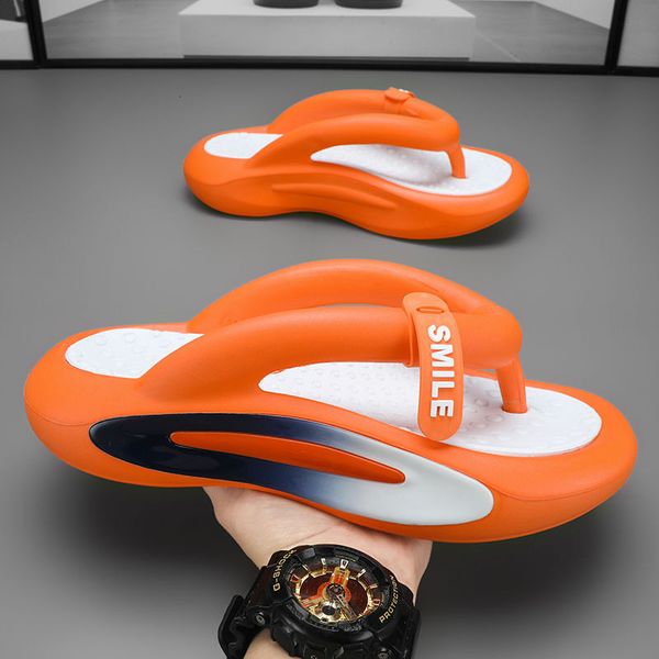 

slippers men's casual platform flip flops beach shoes summer bathroom home eva indoor slides couple nonslip sandals 230703, Black