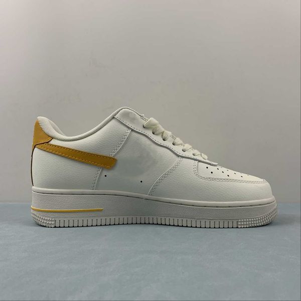 

shoes womens mens sneakers af 1 beige yellow dq7658-105 skateboard walking shoe outdoor sports with original box fast delivery