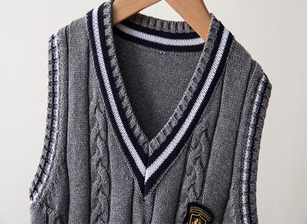 

2020 child sweater vest 2020 british styles kids sweaters fashion luxury jumper preppy vest men women vests plus size explosion to7656658, Blue